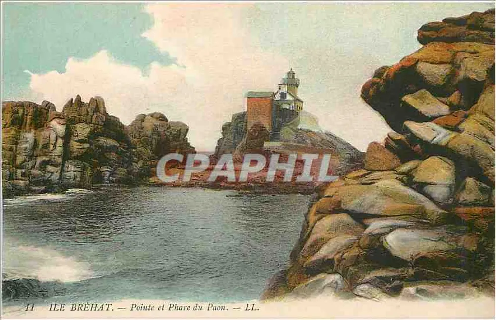 Ilha de Bréhat — Ponta e Farol do Pavão — LL. - Frente