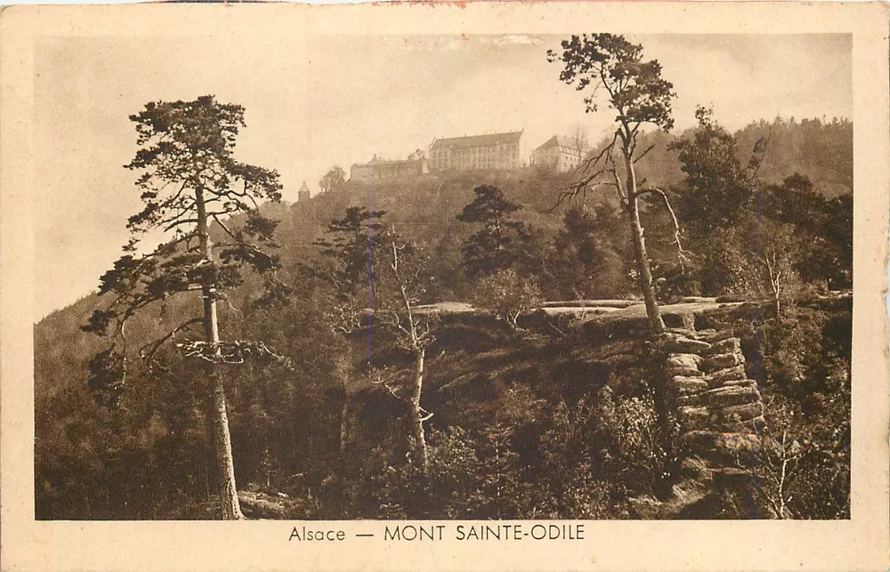 Alsácia — MONT SAINTE-ODILE — editor não identificado - Frente