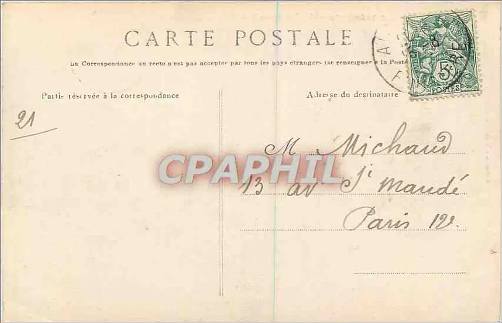 Baía dos Falecidos — A Ponta do Van (Região de Audierne) — Editor não identificado, n° 146 - Verso