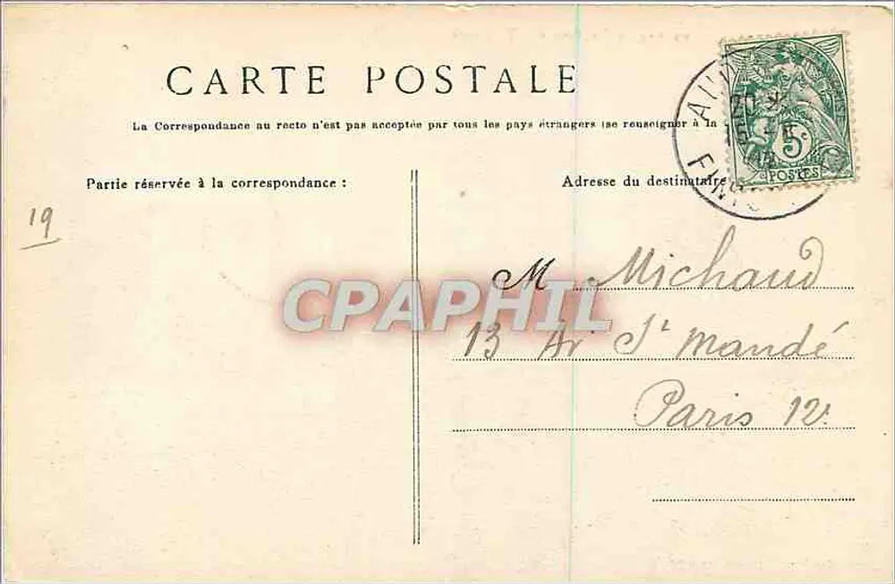 Pointe-du-Raz — Baía dos Falecidos — Coleção Villard, Quimper - Verso