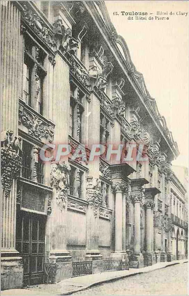 Toulouse — Hôtel de Clary dit Hôtel de Piaro — Maison Postale - Recto