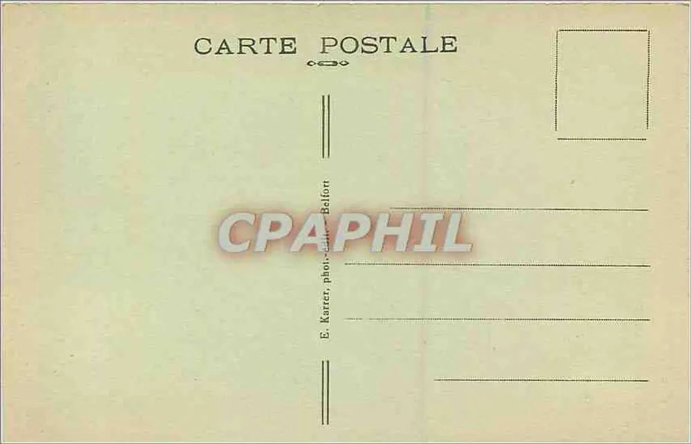 Besançon (Doubs) — O Doubs em Velotte — E. Karrer, fotógrafo Belfort - Verso