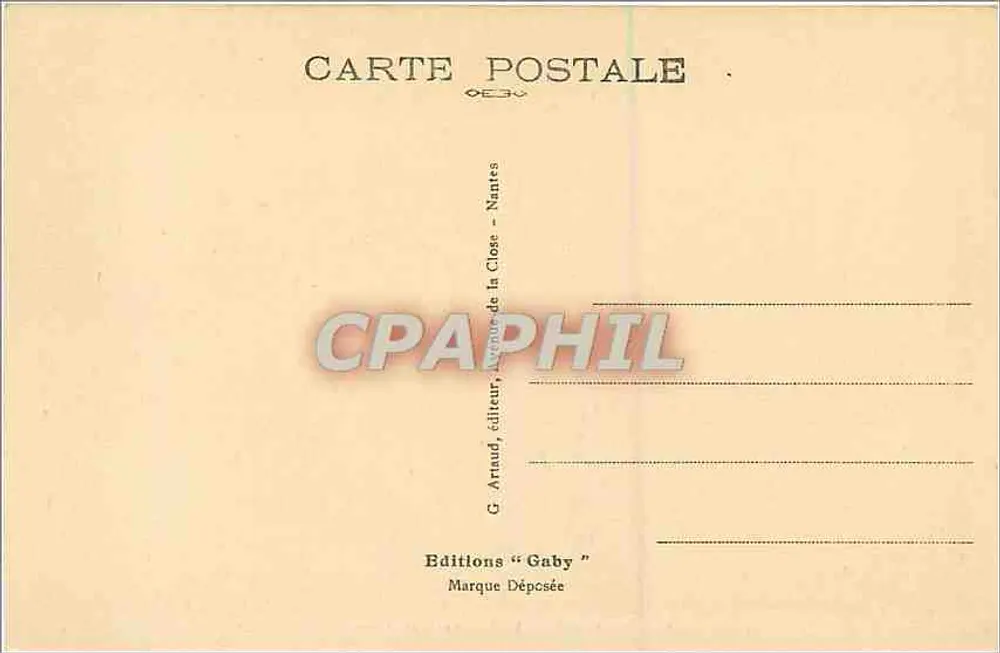 Le Mans — O Pont en X e o Pré — G. Arnaud, editor, Nantes - Verso