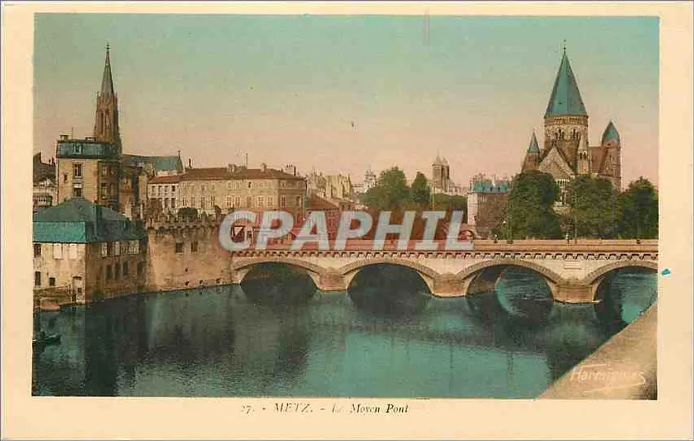 Metz — O Ponte Médio — Harnignie - Frente