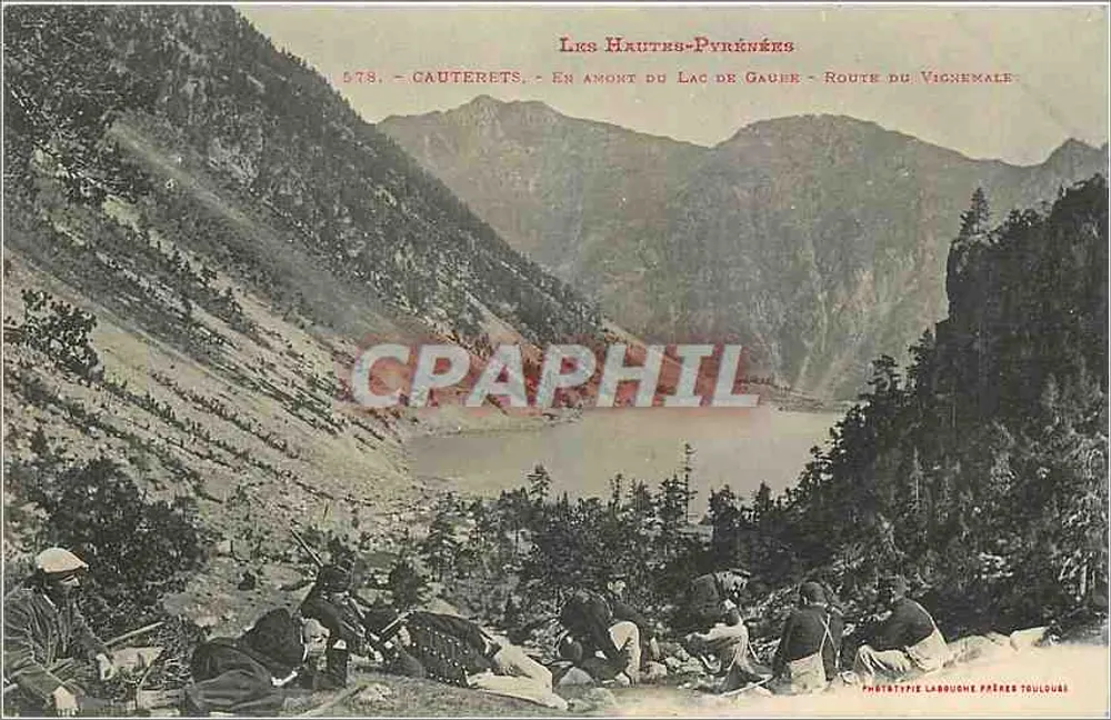 Cauterets — Oberhalb des Sees Gaube — Route du Vicqemale — Phototypie Labbuche Toulouse - Vorderseite