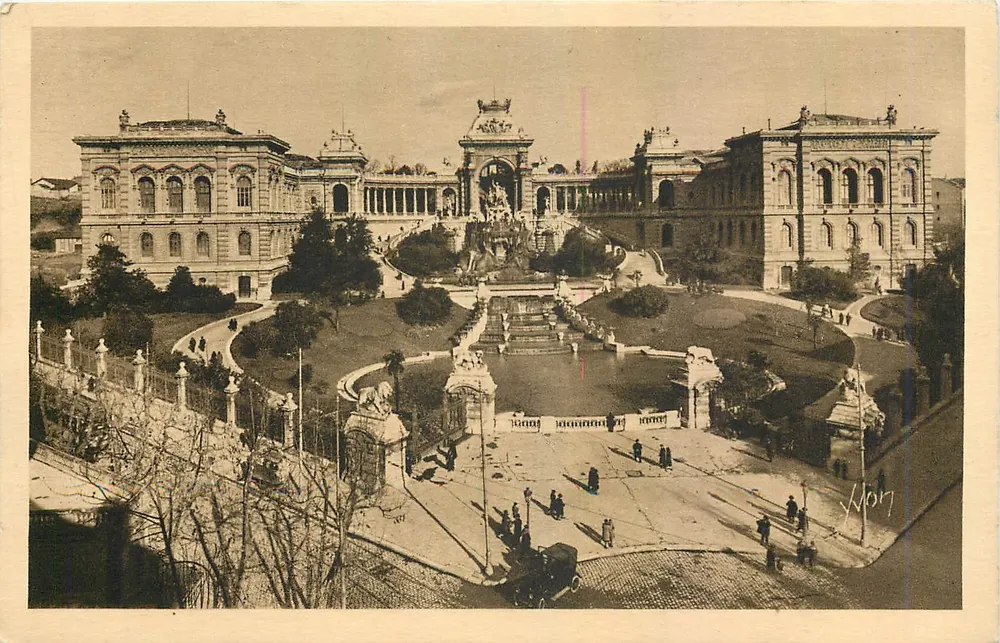 O Palácio Longchamp — Paris — Edição de Arte YVDN, Marselha, n°25 - Frente