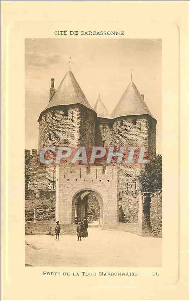 Cité de Carcassonne — Porte de la Tour Narbonnaise — LL - Recto