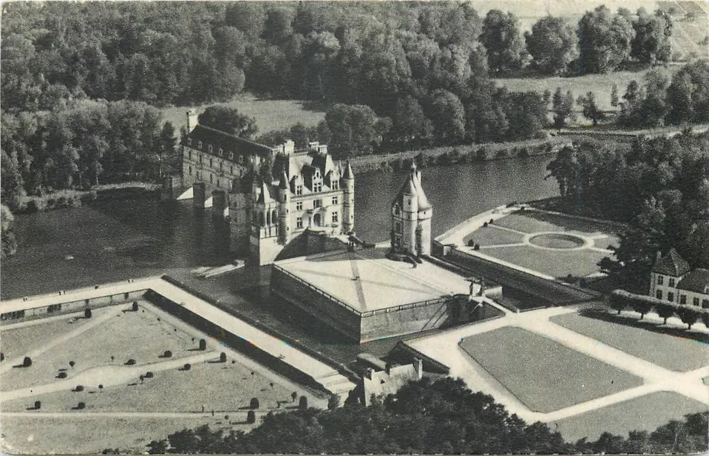 Schloss Chenonceaux — Ausblick von einem AIR FRANCE Flugzeug — Éditions Greff - Vorderseite