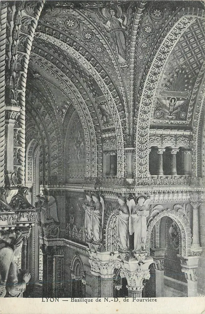LYON — Basílica de Nossa Senhora de Fourvière — Reprodução - Frente