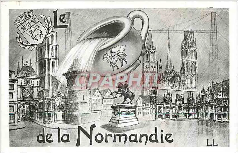 O Dia da Normandia — Rouen — editor REAL-PHOTO, n°117 - Frente