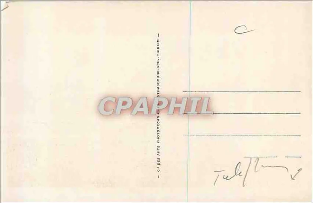 Le Mont-Revard (alt. 1550 m.) sur AIX-les-BAINS (Savoie) — Le Téléphérique, le Lac du Bourget et la Dent du Chat — CPA n°45 - Verso