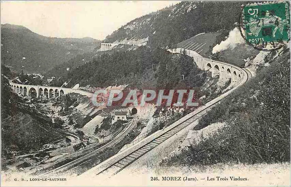 MOREZ (Jura) — Die Drei Viadukte — G. H., LONS-LE-SAUNIER, n°246 - Vorderseite