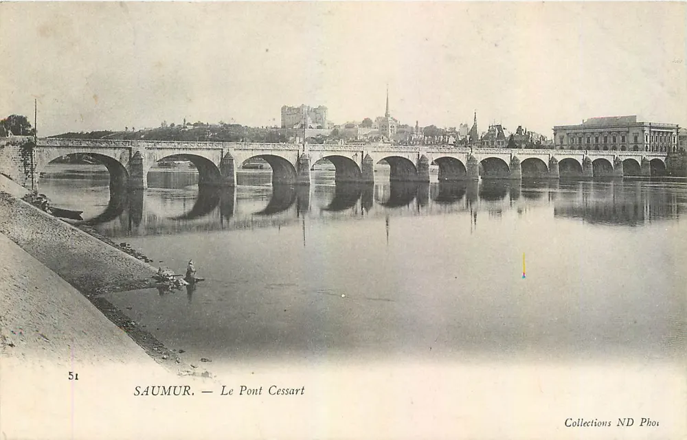 Saumur — O Ponte Cessart — Coleções ND Phot - Frente