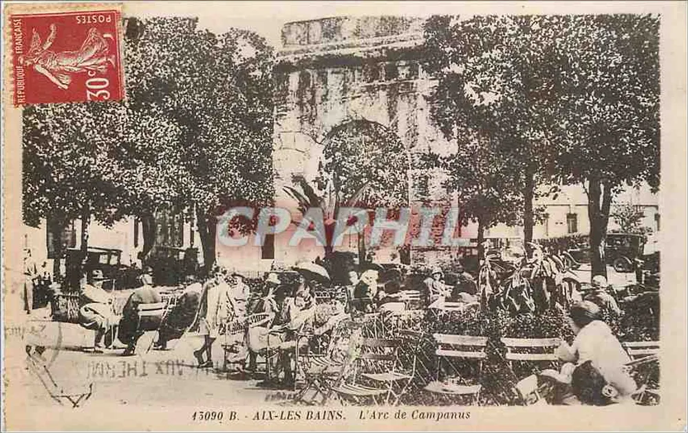 Aix-les-Bains — O Arco de Campanus — Cartes La Cigogne, Strasbourg - Frente