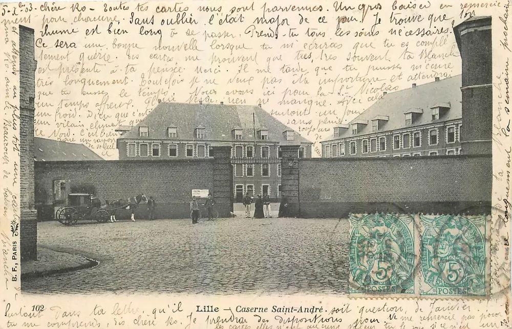 Lille — Kwatera Saint-André — B.F. Paris, nr 102 - Awers