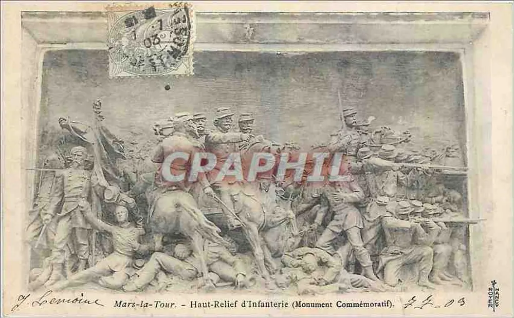 Mars-la-Tour — Infanterie-Relief (Gedenkmonument) — J. Lemoine, n° 25-03 - Vorderseite