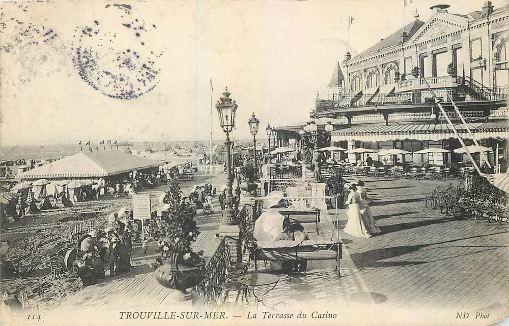 TROUVILLE-SUR-MER — Ansicht der Kasinoterasse — ND Phot, n° 114 - Vorderseite