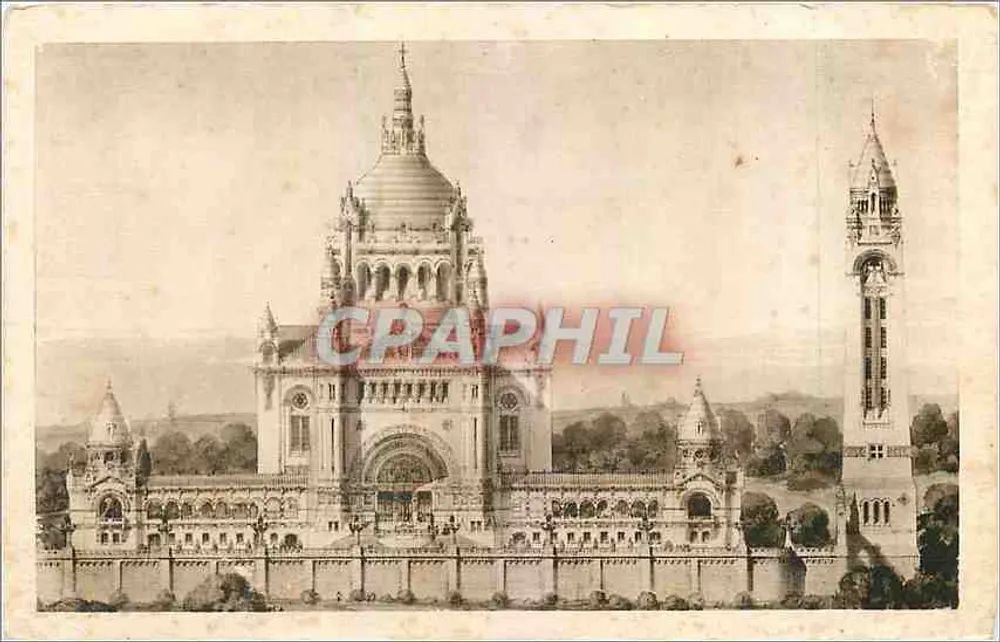A Basílica de Lisieux — reprodução — Vauc Générale du Projet, n°1 - Frente