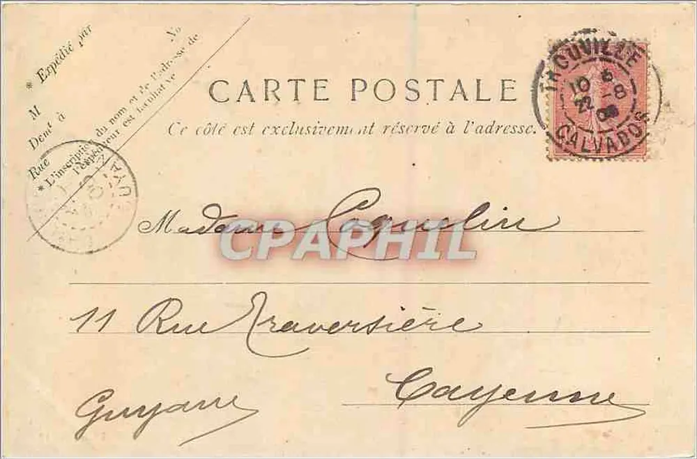 Trouville. A Praia — Vista da promenade e dos edifícios — V.P. Paris N. 10. - Verso
