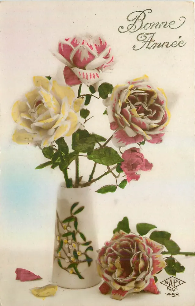 Bouquet de rosas — SAPI Paris 1452 — SAPI Paris 1452 - Frente