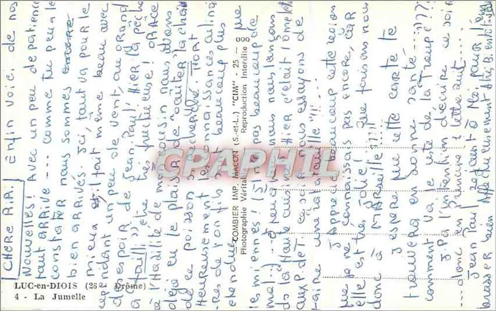 लुक-एन-डिओइस (ड्रोम) - ला जुमेल - सीमा - पीछे