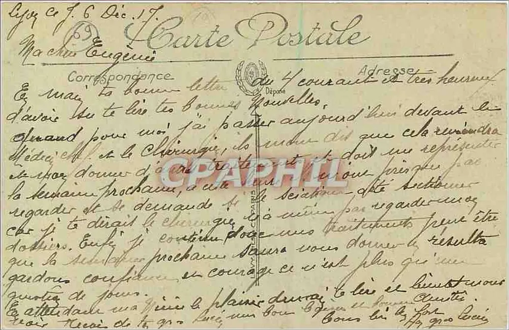 LYON — Porte principale du Parc de la Tête d'Or — LL. — SELECTA - Verso