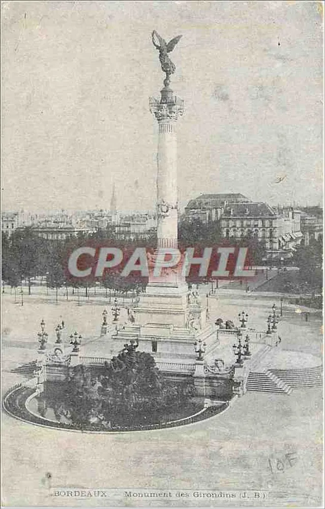 Bordeaux — Monumento dos Girondinos (J. B.) - Frente