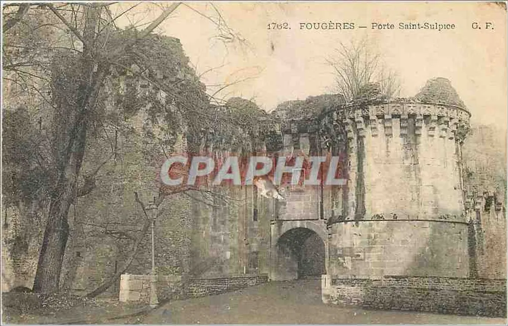 Fougères — Poort Saint-Sulpice — G. F. n° 1762 - Voorkant
