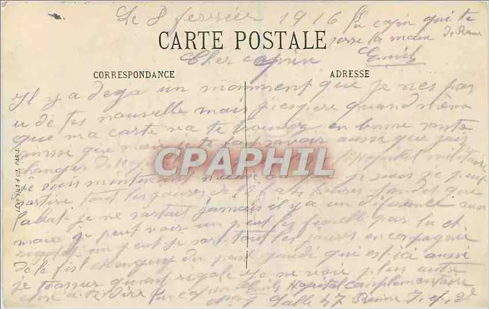 Rennes — O Museu — Edit. Galeries populaires - Verso