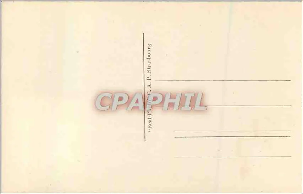 Nice - A Cascata do Castelo — Bilhete postal antigo n°318, editor CAA - Verso