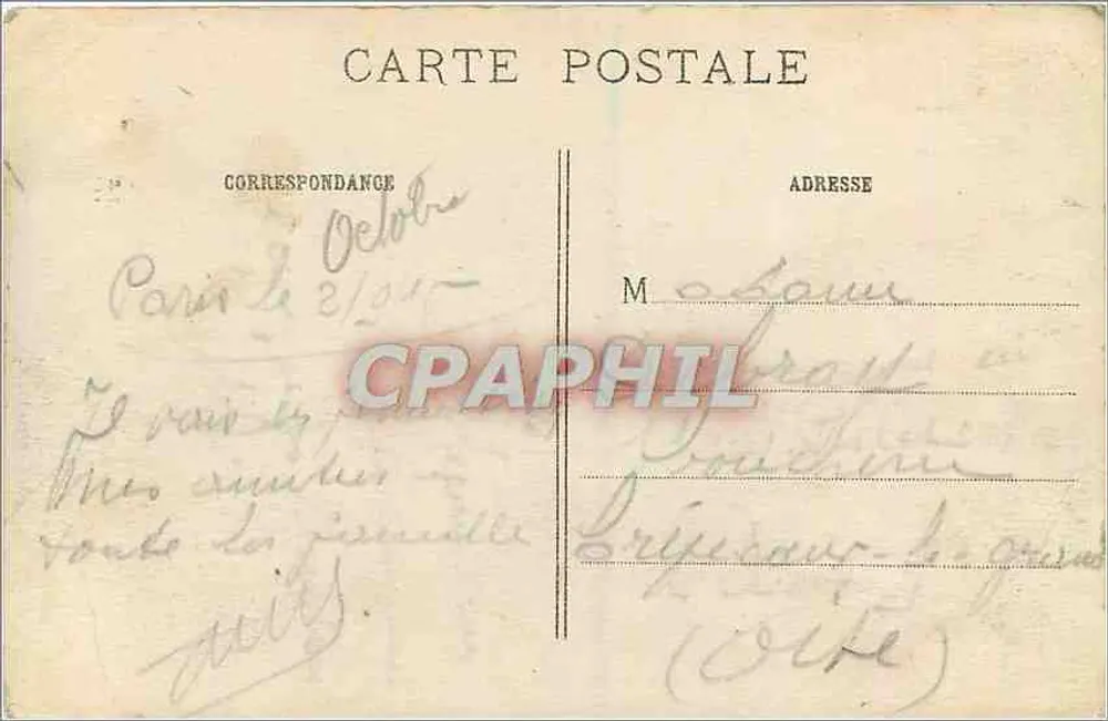 Parigi — L'Église de la Madeleine — E.M. 5119 - Verso
