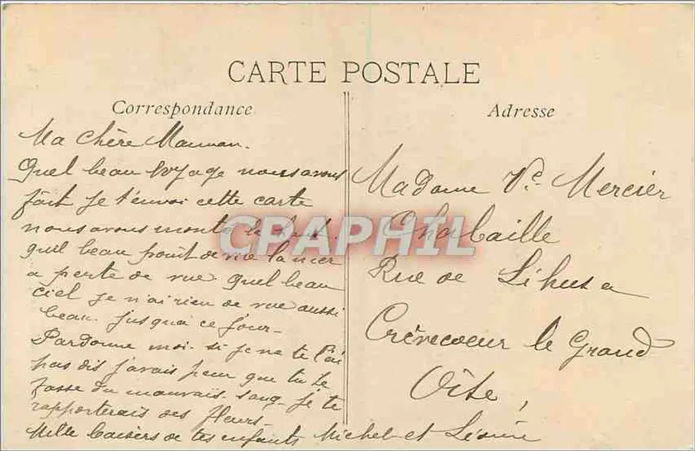 Ascenseurs de Notre-Dame de la Garde — Marseille — LM. - Verso