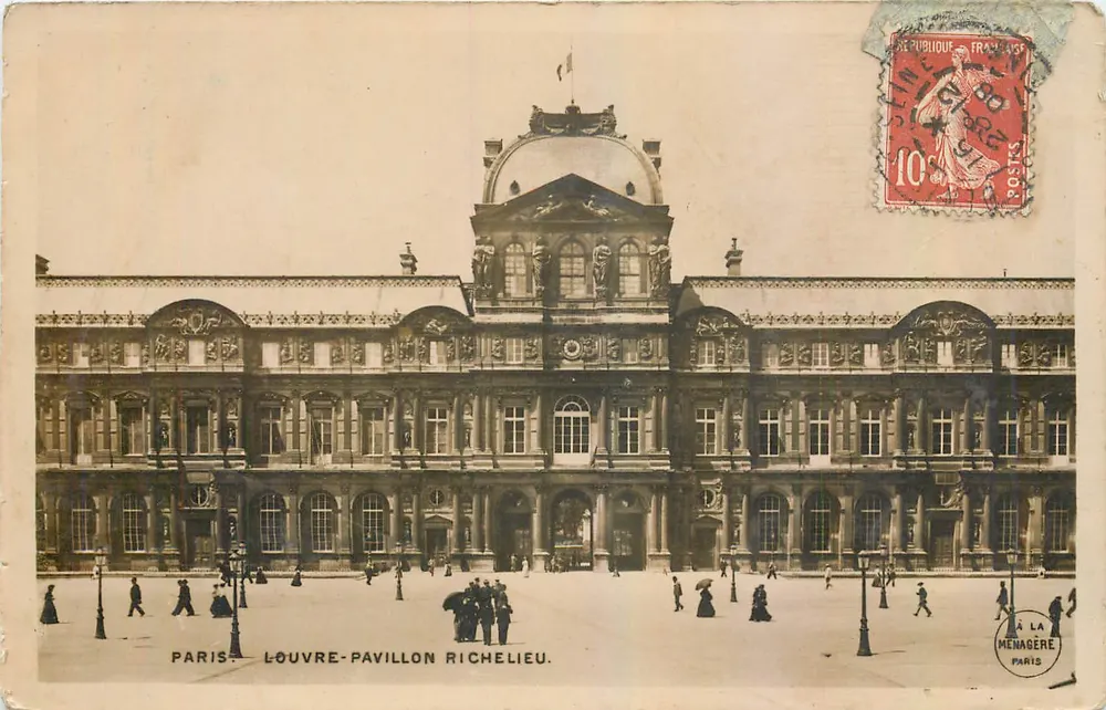 Paris - Louvre - Pavillon Richelieu — editor La Menagère, Paris - Frente