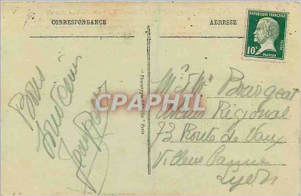 Saint-Germain-en-Laye — O Castelo (século XVI) — Vista geral — Sede da Delegação Austriaca na Conferência da Paz, assinada em 10 de setembro de 1919 - Verso