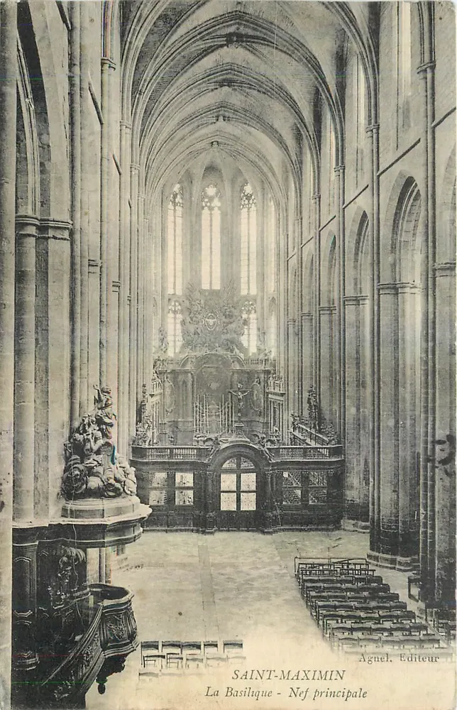 Saint-Maximin - A Basílica - Nef principal — Agnel, Editor - Frente