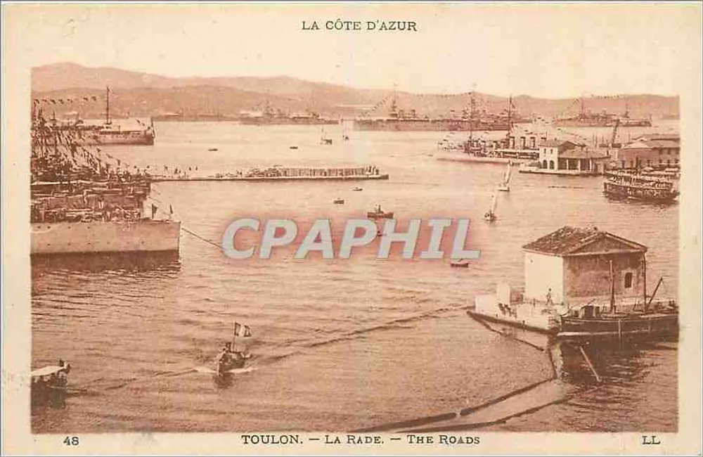 Toulon — A Baía — Editora Levy et Nuclein, n°48 - Frente