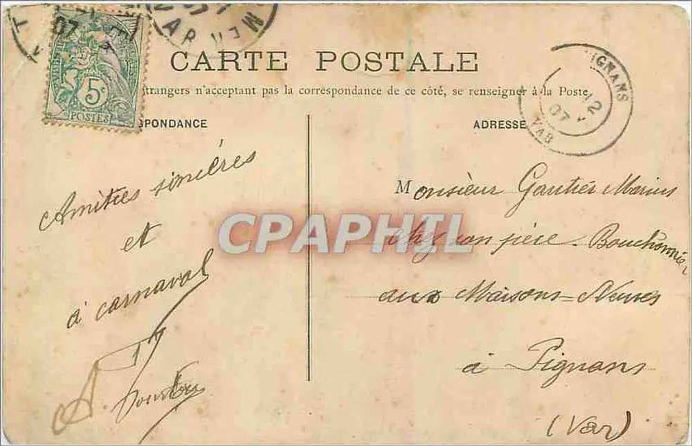 Toulon — Le Desaix — Edição Galeries Modernes Toulon, n°49 - Verso