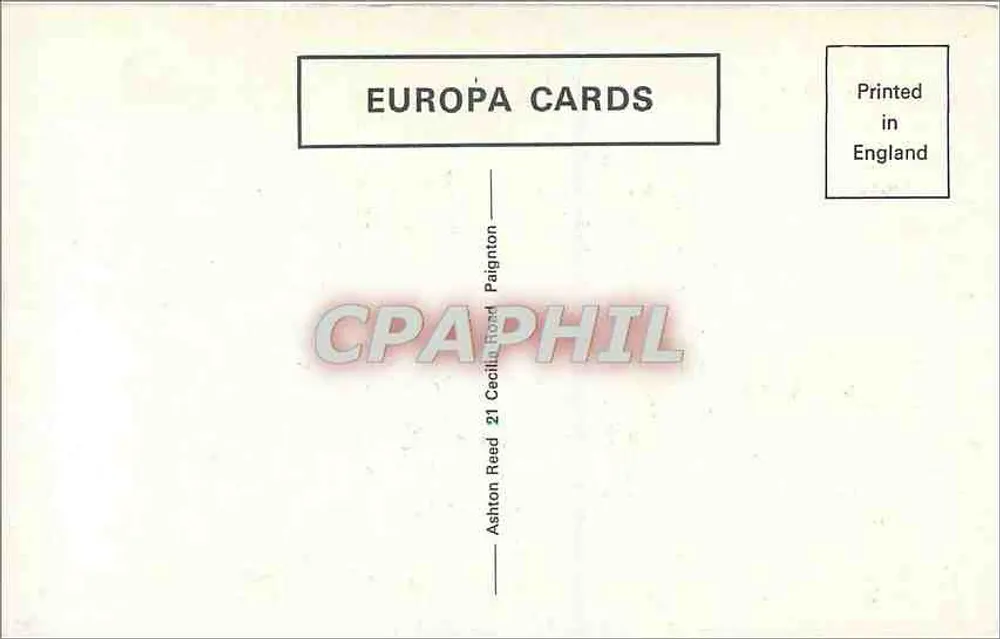 Torquay — Meadfoot Beach, Cockington, The Harbour, Torre Abbey Sands — Europa Cards - Rückseite