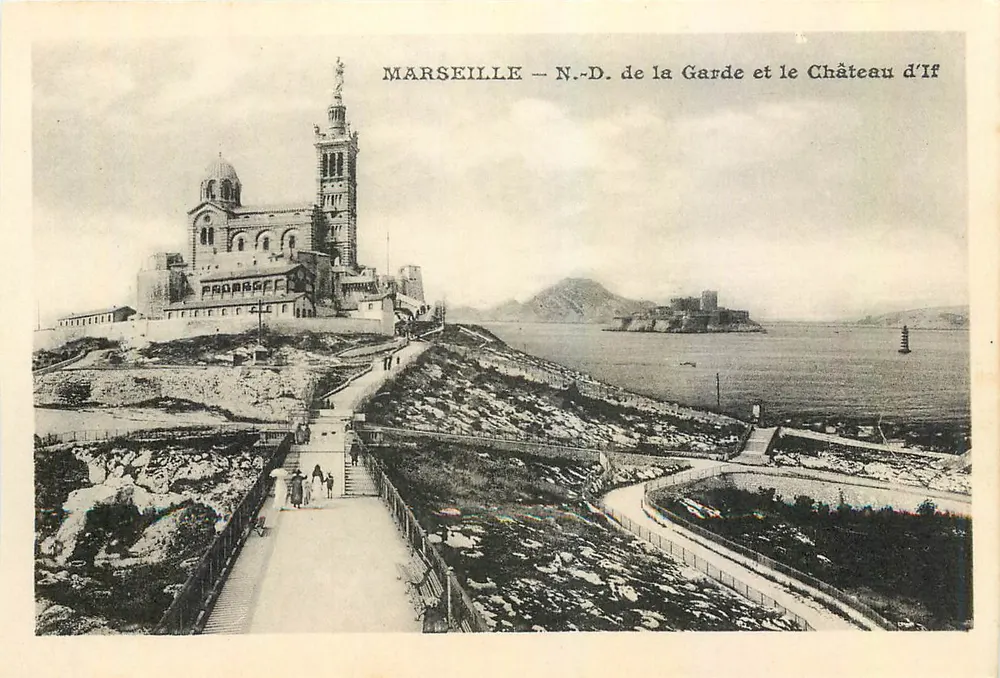 Marseille — N.-D. de la Garde et le Château d'If - Recto