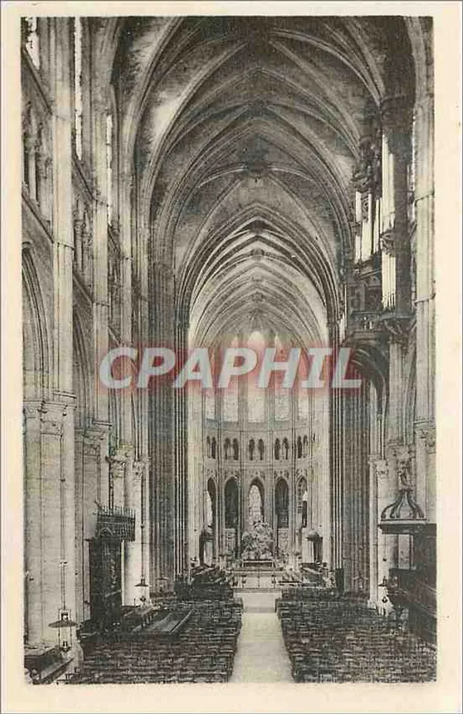 Catedral de Chartres — Interior — Editor Houvet, n° 1021 - Frente