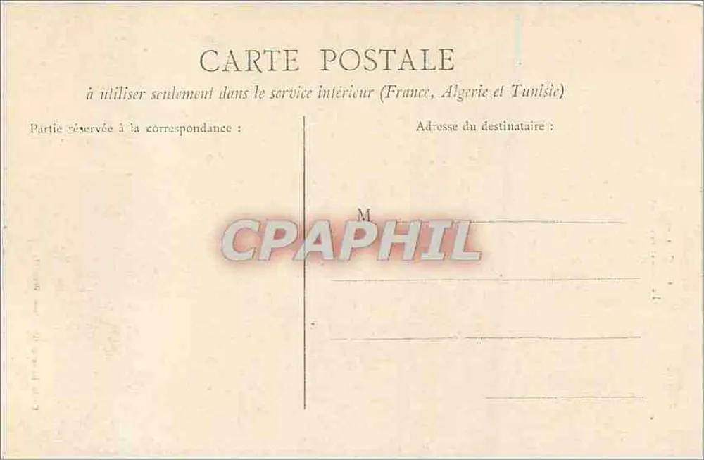 Gérardmer — O Portão das Fadas — Cliché Beluche (depositado) - Verso