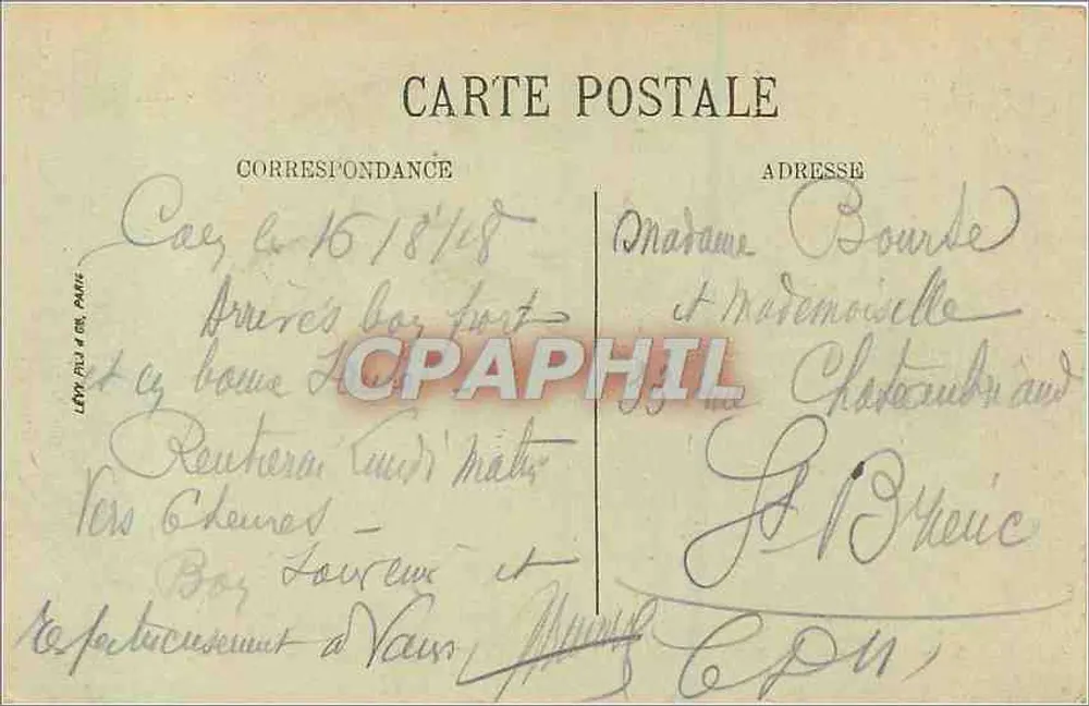 Caen — Plein de la République — LL. - Achterkant