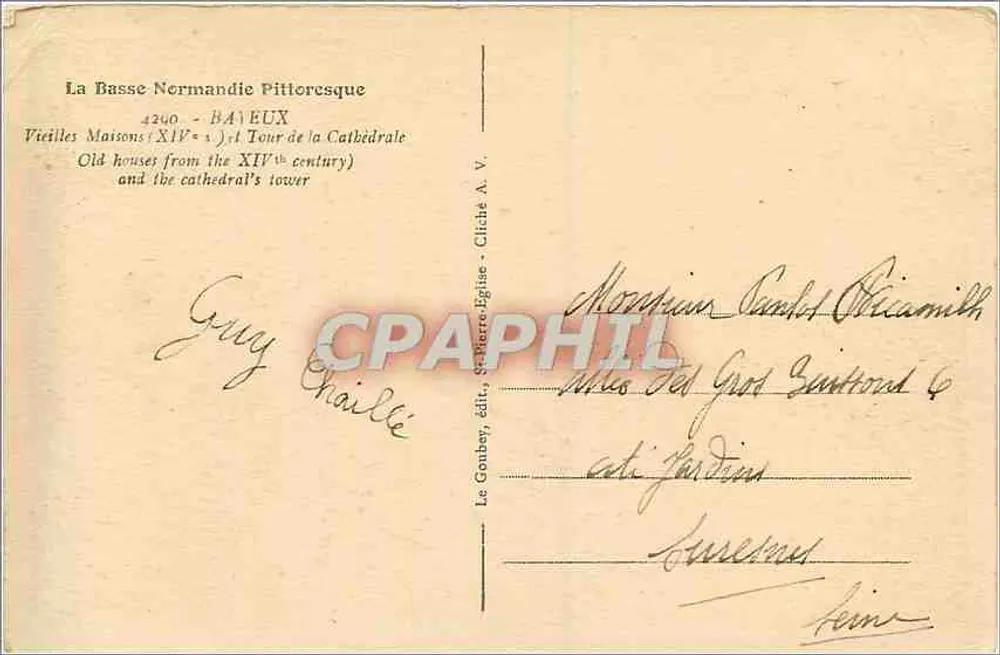 Basse-Normandie pittoresque — Bâleux — éditeur Le Gonby, n° 4200 - Verso