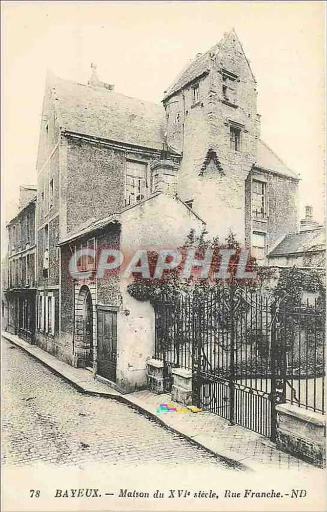 Bayeux — Casa do século XVI, Rue Franche - Frente