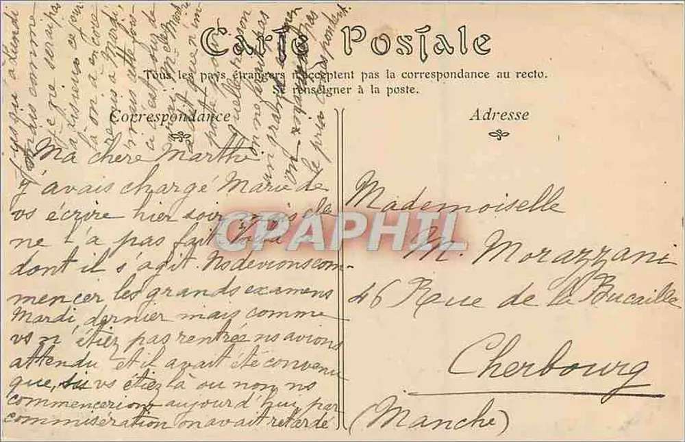 Lisieux — A Praça Thiers — editor Calmados, n°226 - Verso