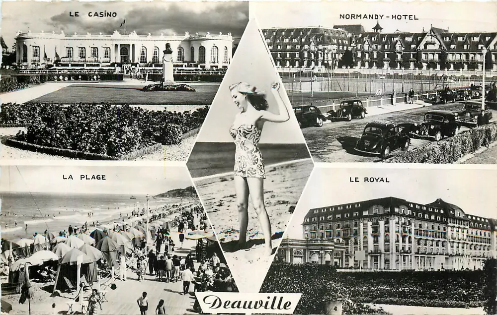 Deauville — Das Casino, Das Normandy-Hotel, Die Strände, Das Royal — Réal-Photo - Vorderseite