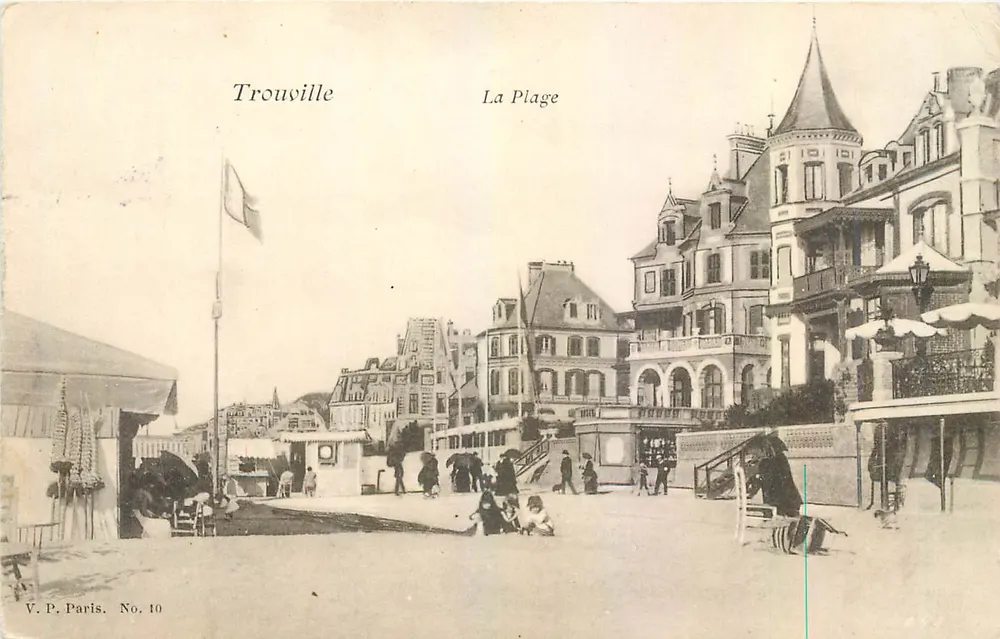Trouville — A Praia — V.P. Paris No. 10 - Frente