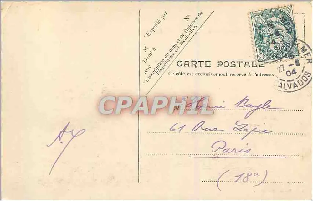 Trouville — A Praia — V.P. Paris No. 10 - Verso