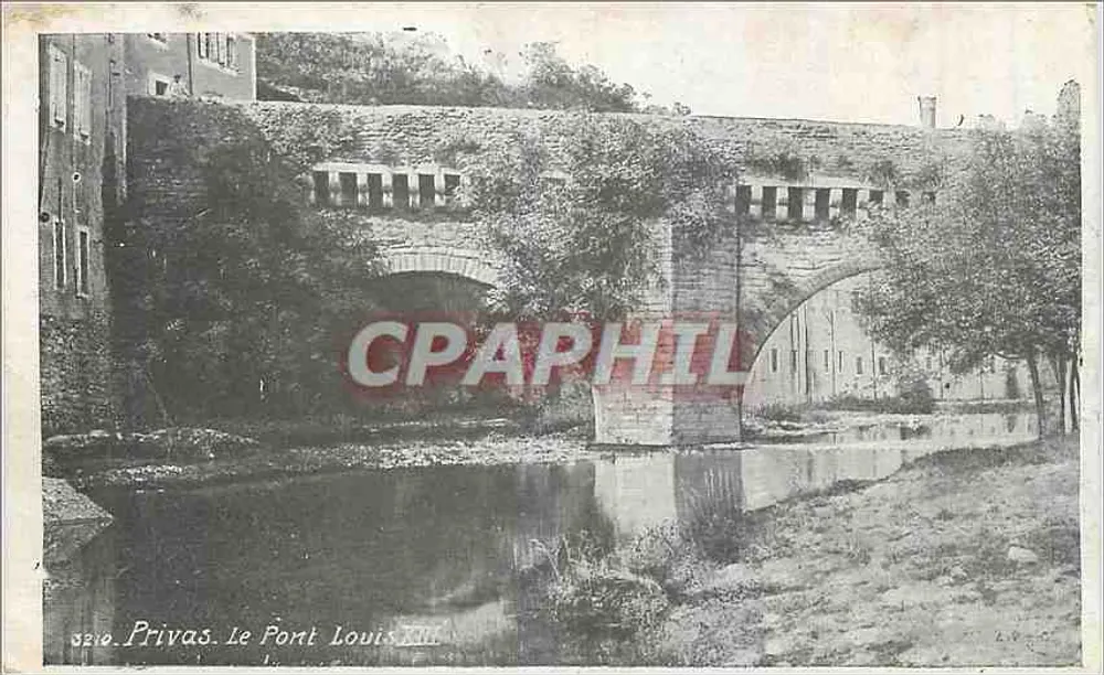 Privas. De Brug van Lodewijk XIII — anoniem uitgever, n° 3210 - Voorkant