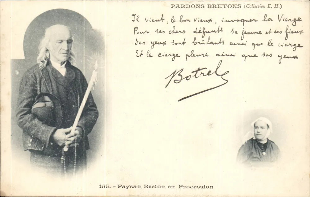 Camponês Bretão em Processão — PARDONS BRETONS (Coleção E.H.) — n° 155 - Frente